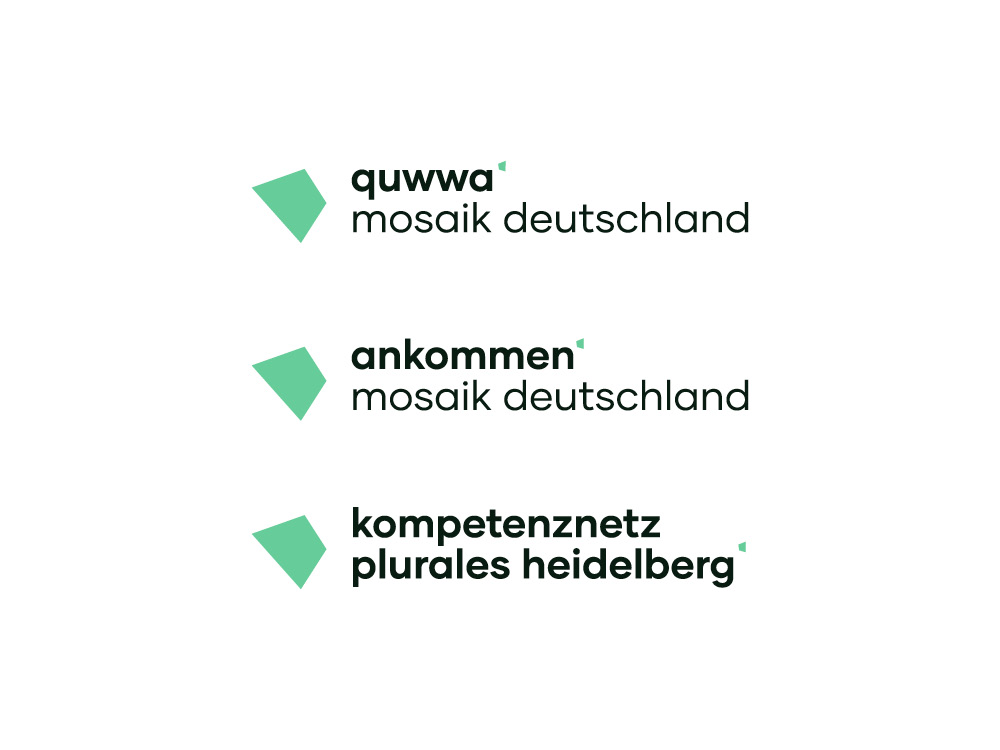 Logovarianten für Projekte von Mosaik Deutschland